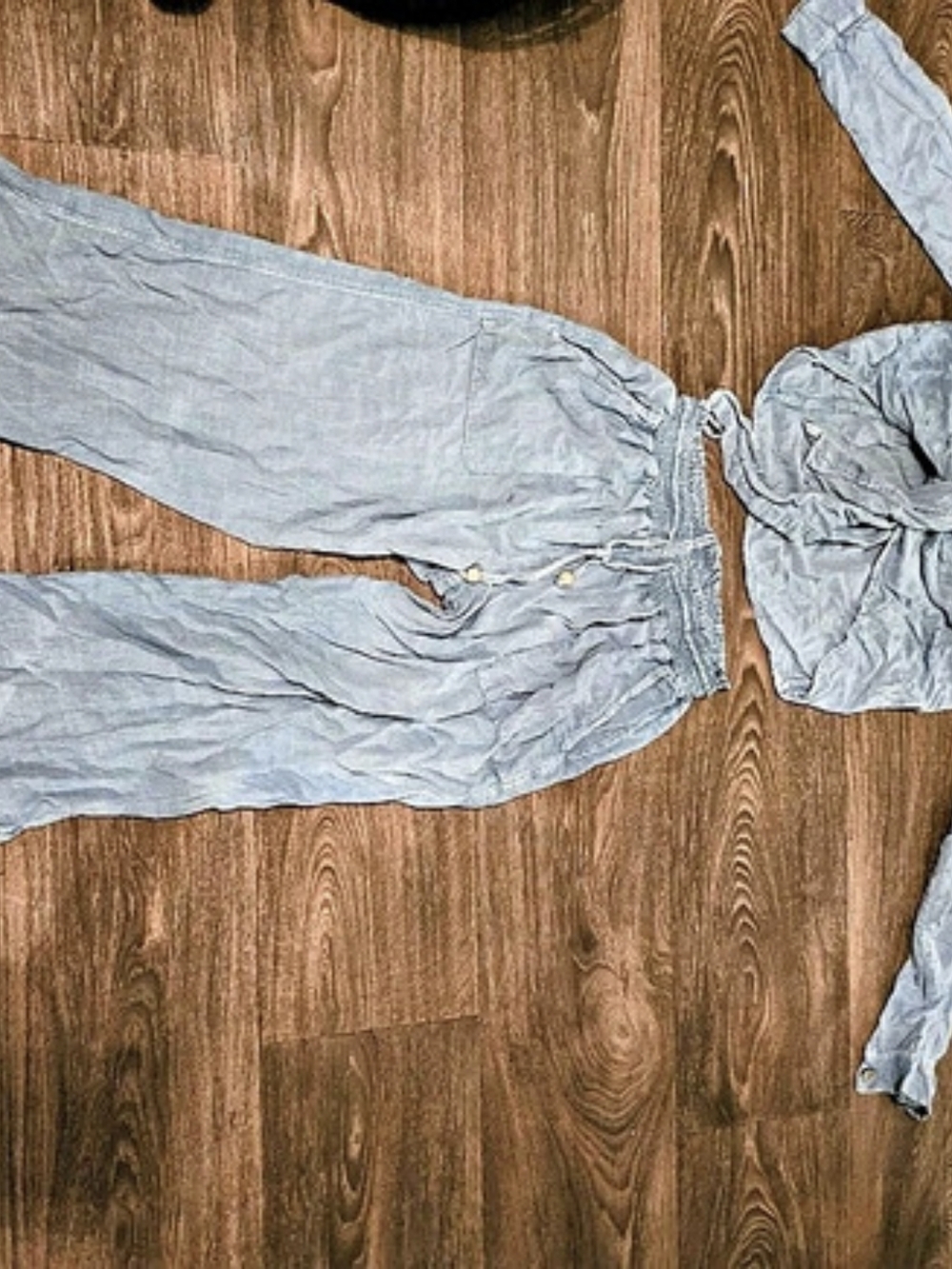unsexy Gray Wide-Leg Jumpsuit